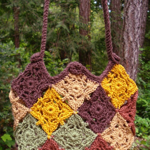 Patchwork Bag PA214 Crochet Pattern PDF Etsy