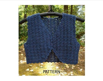Back to School Bolero - PW-202 - Crochet Pattern PDF