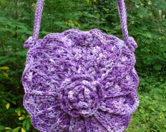 Victorian Flowers and Shells Bag - PA-212 - Crochet Pattern PDF