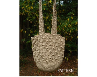 Fan Stitch Bag - PA-128a - Crochet Pattern PDF