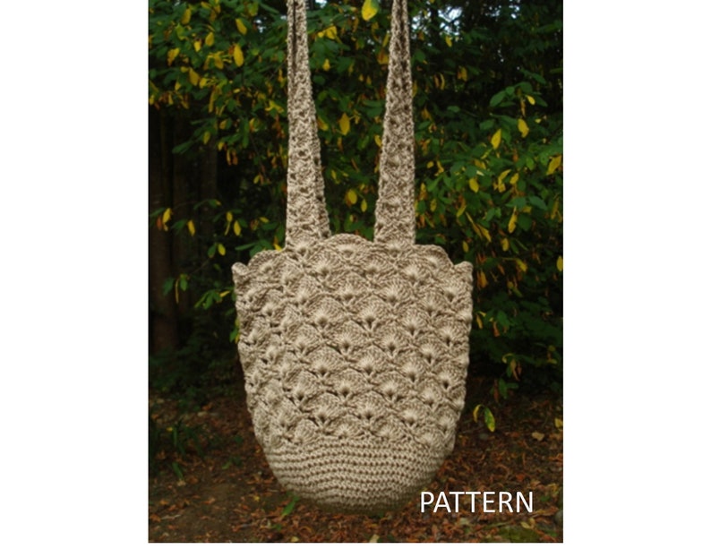 Fan Stitch Bag Pa-128a Crochet Pattern PDF | Etsy