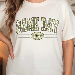 Camo Game Day PNG, Camouflage Touchdown Season png, Football Season png, , Camo png, Retro Football Game Day png, Old School Camo Football