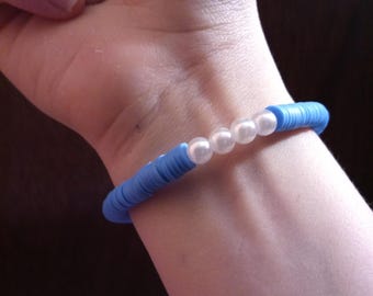 Pulsera azul cielo