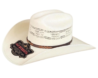 Bangora cowboy hat, authentic old Murrieta style white straw cowboy authentic 100X