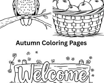 Autumn Coloring Pages