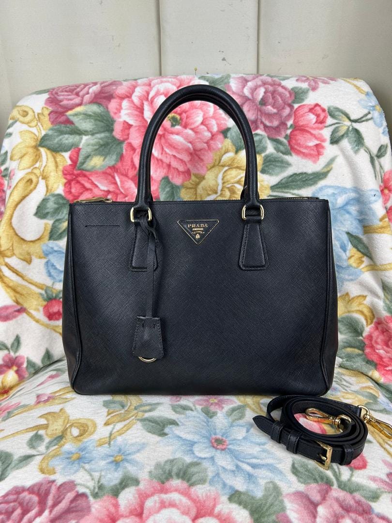 Prada Vintage Leather Bag - Etsy