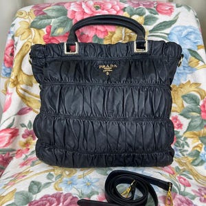 CLASSIC Prada Gaufre Nappa Leather Shoulder Bag