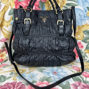CLASSIC Prada Gaufre Nappa Leather Shoulder Bag