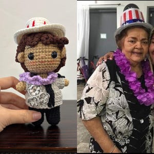 Personalized Crochet Doll, Custom Stuffed Doll, Gifts for Her/Him, Portrait Dolls Custom Mother’s Day Gift, Mini human doll, Amigurumi Doll