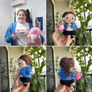 Custom Crochet Doll, Custom Portrait Doll, Custom Stuffed Doll, Mini human doll, Amigurumi Doll Portrait Dolls Custom Mother’s Day Gift