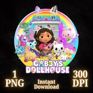 Gabby Dollhouse PNG, Gabby cat Png, Gabby clipart Art, Gabby Dollhouse Shirt Png, Tumbler Dollhouse, Printable Gabby shirt,Digital Gabby png