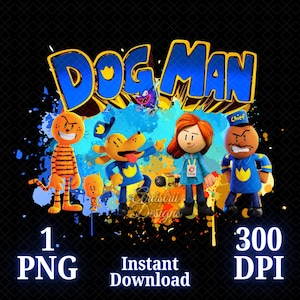 Hombre perro PNG, Película Hombre perro PNG, Camisa Hombre perro, DogMan 2025, Alta calidad, Cricut, Adorno para tarta, Descarga instantánea, Transparente, Archivo imprimible
