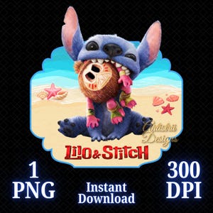 Stitch PNG, Lilo e Stitch Movie PNG, Maglietta del film Stitch, Stitch 2025, Alta qualità, Cricut, Cake Topper, Download immediato, Trasparente