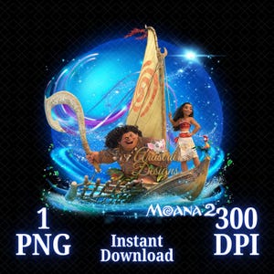 Moana 2 PNG, Moana 2 movie PNG, Moana 2 Shirt, Maui, High Quality, Cricut, Cake Topper, Instant Download, Transparent, Printable File, Moana