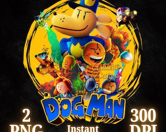 Dog Man PNG, Dog Man movie PNG, Dog Man Shirt, DogMan 2025, High Quality, Cricut, Cake Topper, Instant Download, Transparent, Printable file