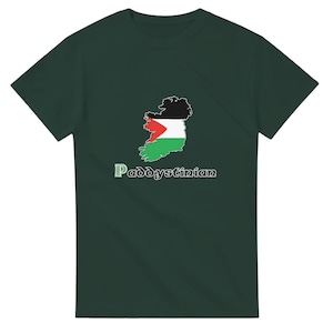 Paddystinian Irland Karte von Palästina Unisex T-Shirt