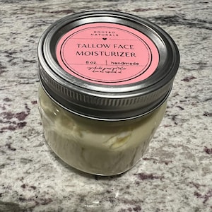 Grass-fed Tallow Face Moisturizer: Natural Hydrating Skincare