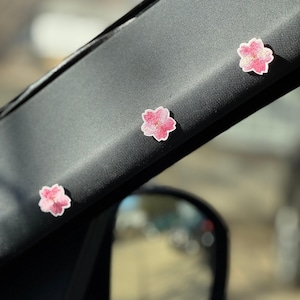 Cherry Blossom Car Accessories, Sakura Car Charm, Dashboard Decor, Gift for Her, Floral Car Decoration, pink, white