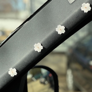 Sakura Car Accessories, Car Hanging Accessories Cherry Blossom, Car Interrior Accessories Women, Sakura Decor, white, pink