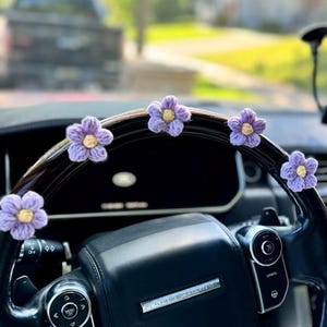 flower car rear mirror decor woman car accessories