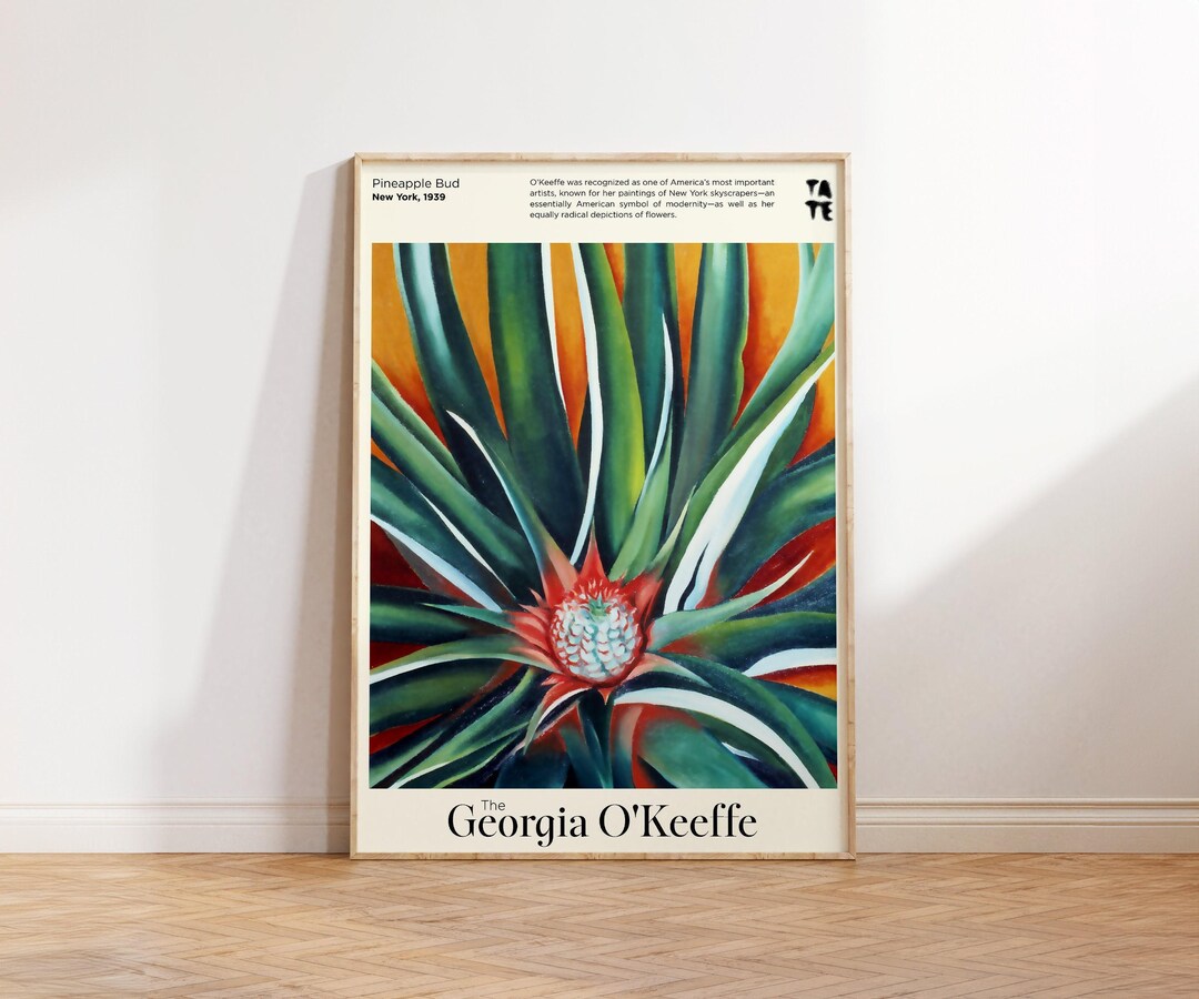 Georgia O'keeffe Print - Pineapple Bud Print - Botanical Tropical ...