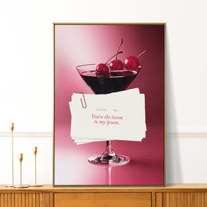You're The Lorem to My Ipsum, Funny Graphic Designer Gift, Love Wall Art, Typography Poster, Apartment Decor, Romantic Print, Cocktail Print