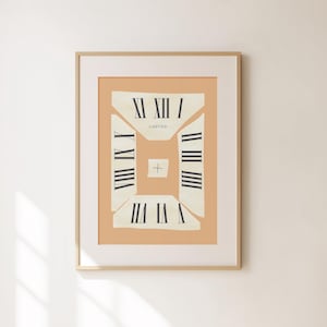 Trendy Vintage Poster – Cartier Clock Wall Art, Luxury Brand Decor for Living Room, Classic European Aesthetic & Designer Prints