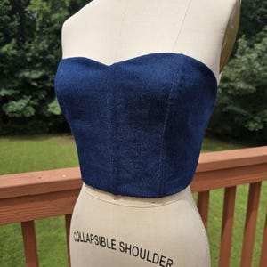 Denim Corset Top