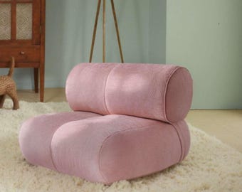 Single Floor Sofa: Comfortable Modern Chenille Sofa Chair