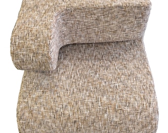 Modular Sectional Sofa: Beige Yarn-Dyed Accent Chair