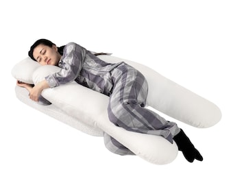Side Sleeper Pillow System: Shoulder Relief Wedge, Ergonomic Orthopedic Design