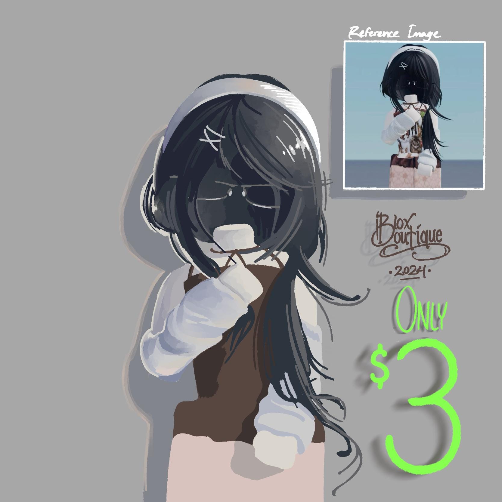 Ill Draw Your Roblox Avatar Roblox Art Commission - Etsy