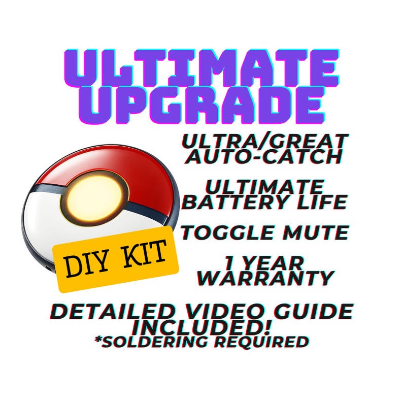Switchless DIY KIT | Pokemon Go Plus+ (Free Untracked Shipping, PoGo++ Not Included)