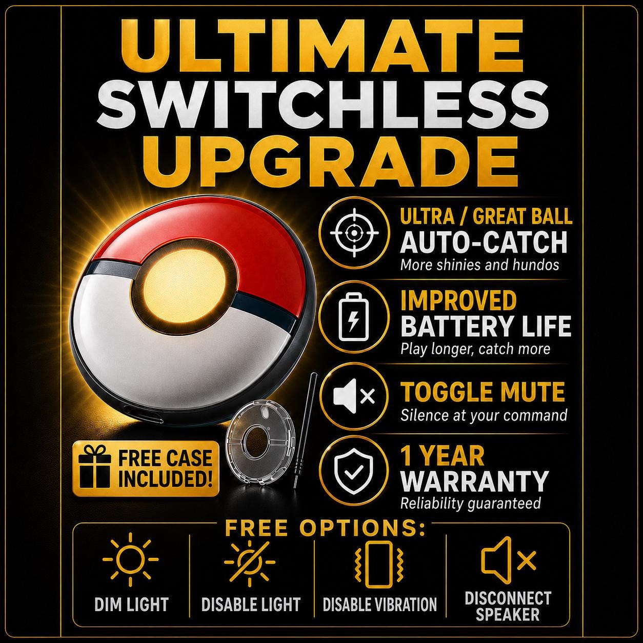 SWITCHLESS Modded Pokemon GO Plus+ - Etsy