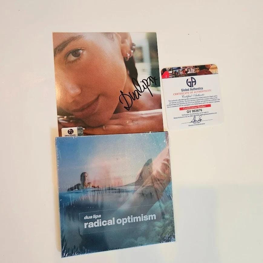 Dua Lipa Signed - Etsy