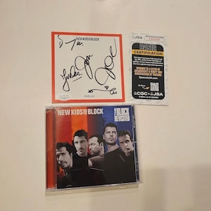 ニュー・キッズ・オン・ザ・ブロック　直筆サイン入りCD　NKOTB Nkotb Signed - Etsy