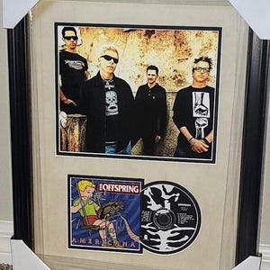 The Offspring Signed Autograph Americana CD JSA Authenticated framed