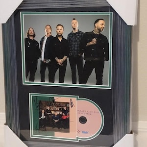 Blue October band Signed Autographed What I live for CD JSA Framed