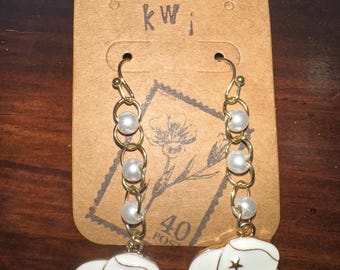 Boucles d'oreilles pour bottines et chapeau de cowboy Lets Go Girls
