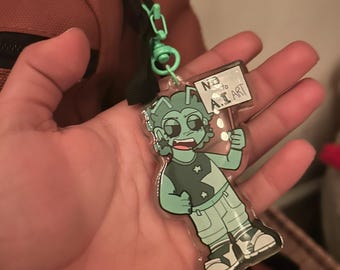 Anti ai art keychains!!