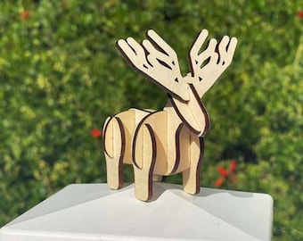 Chonky Deer Wooden Puzzle / Toy