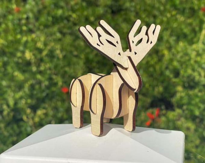 Chonky Deer Wooden Puzzle / Toy
