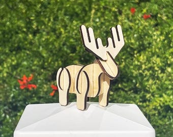 Chonky Moose Wooden Puzzle / Toy