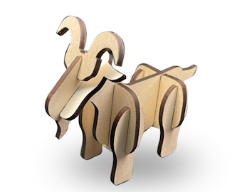 Chonky Goat  Wooden Puzzle / Toy