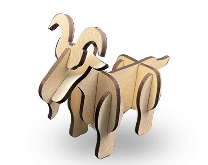 Chonky Goat  Wooden Puzzle / Toy
