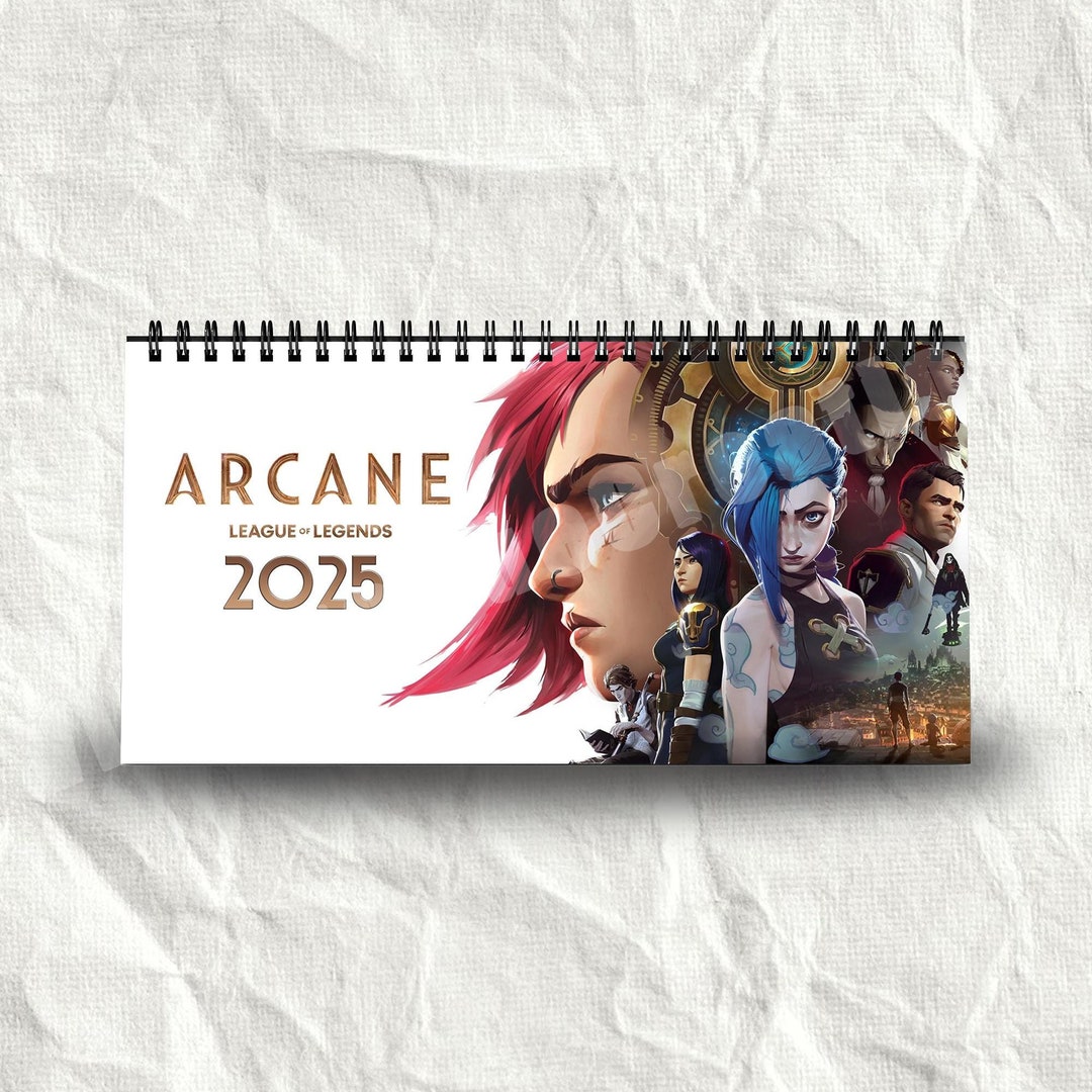 2025 Arcane Wall Calendar Jinx, Vi, Ekko, Caitlyn & More Perfect