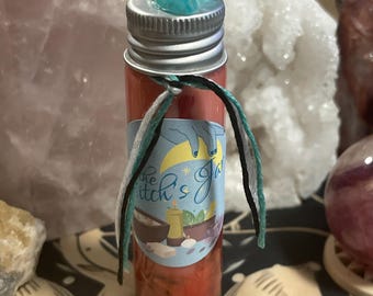 Candela in barattolo di cera di cocco profumata al sandalo, patchouli e legno di cedro con amazzonite