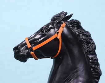 Orange Leather Halter for Breyer Traditional 1:9 Scale Model Horses