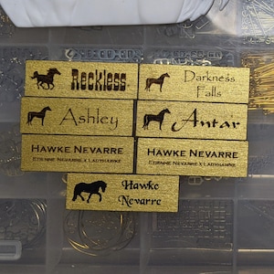 Model Horse Custom Wooden Name Signs for 1:9 Traditional Scale Models Breyer and Stone