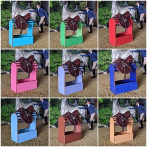 Wooden Saddle Stand - For Traditional 1:9 Scale Model Horses - NEW Colors!